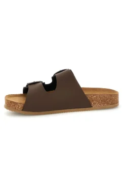 Ciabatte marrone sottopiede in vera pelle Pittarello tierra 335A20630SR