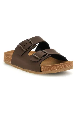 Ciabatte marrone sottopiede in vera pelle Pittarello tierra 335A20630SR