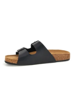 Ciabatte nere con doppia fibbia Pittarello tierra 335A038SR