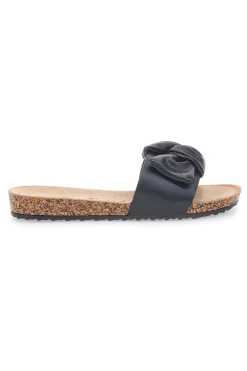 Ciabatte Nere con Fiocco FUN BEACH 14191