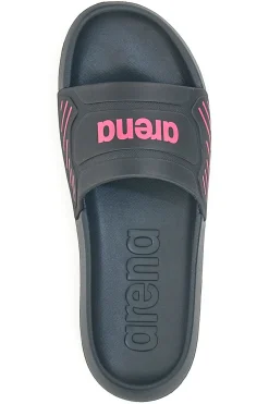 Ciabatte nere con logo fucsia e suola ergonomica ARENA URBAN EASY