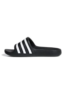 Ciabatte nere e bianche con strisce Adidas Adilette Aqua K