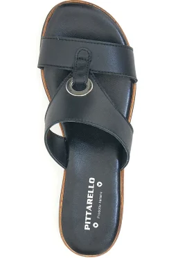 Ciabatte Nere in Vera Pelle Pittarello 2410
