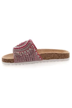 Ciabatte rosa con fantasia a perline etnica Pitt Kids 14502