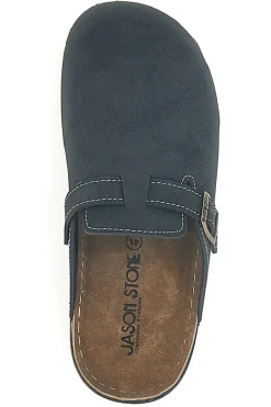 Ciabatte Sabot nere con fibbia decorativa Jasonstone B001