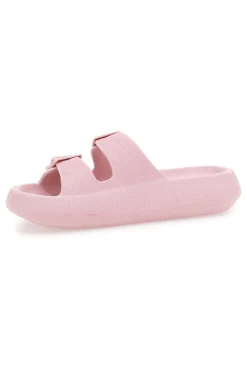 Ciabatte Slide Rosa Con Fibbie 2t2l 02
