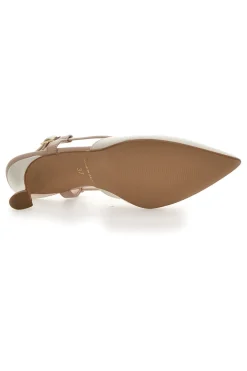 Cremefarbener Slingback-Dekolleté Pittarello Couture 506P