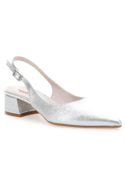 Décolleté Argento Slingback Effetto Brillantini PITTARELLO ROMANTIC 3123
