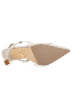 Décolleté Beige Con Cinturino Slingback Laura Biagiotti 8971