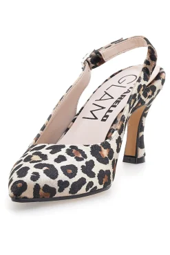 Décolleté da donna leopardato con cinturino slingback Pittarello Glam 31441