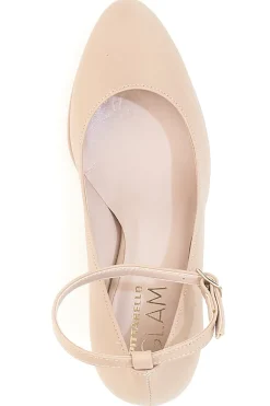 Décolleté da donna nude con cinturino e tacco largo Pittarello Glam 2594PT