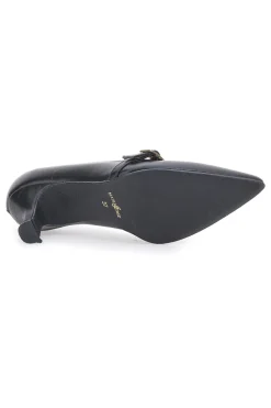 Décolleté Nere A Punta Con Tacco Basso Pittarello Elite 6070