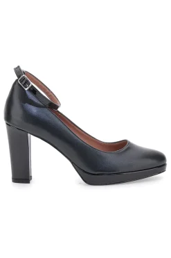 Décolleté nere con cinturino e plateau Pittarello Class 2594