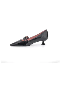 Décolleté Nere Con Cinturini e Tacco Basso Pittarello Glam 3662T