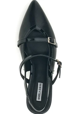 Décolleté nere con cinturini e tacco sagomato Burani 51852c1211