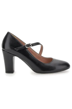 Décolleté nere con cinturino obliquo PITTARELLO CLASS 558