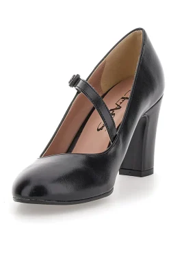 Décolleté nere con cinturino obliquo PITTARELLO CLASS 558