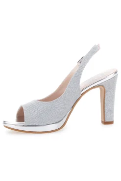 Décolleté Open-Toe Argento Pittarello Love 4477