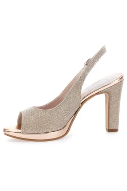 Décolleté Open-Toe Oro Pittarello Love 4477