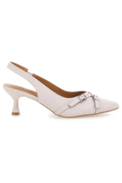 Décolleté Slingback Beige a Punta con Cinturini Decorativi LE HAVRE PARIS CMJ2405315