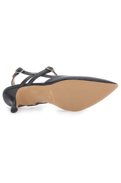 Décolleté Slingback Nere a Punta con Cinturini PITTARELLO COUTURE 1175