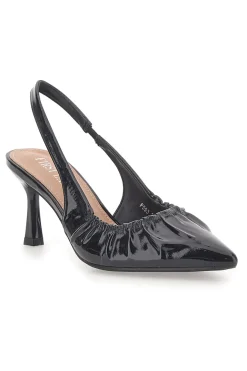 Décolleté Sling-back Nere Con Tacco First Lady P593