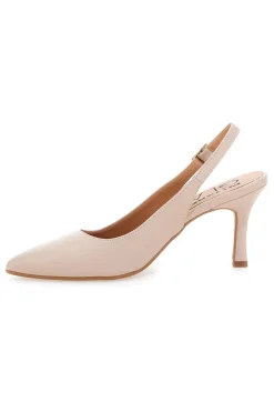 Décolleté slingback nude Made in Italy Pittarello Glam 935