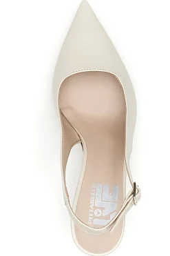 Décolleté Slingback Panna a Punta Made in Italy PITTARELLO LOVE 503
