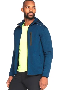 Felpa blu senza cappuccio e cerniera centrale SKECHERS Skech Cloud Thermal Full Zip Hoodie