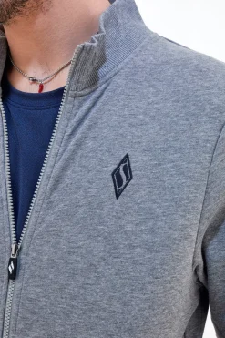 Felpa Garzata Skechers The Hoodler Hoodie Go Walk Grigia