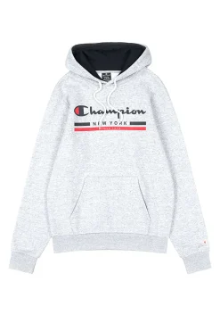 Felpa Grigia Con Cappuccio Champions Hooded Sweatshirt