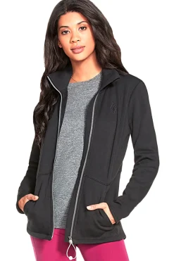 Felpa Nera Con Cerniera SKECHERS GO SNUGGLE Jacket