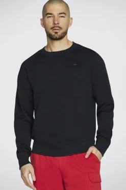 Felpa Nera Girocollo Skechers Classic Crew