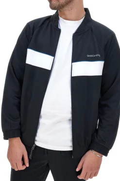 Felpa Nera Senza Cappuccio Skechers Premier Track Jacket