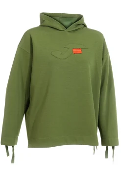 Felpa verde con lacci regolabili e logo in rilievo Joma Step Hoodie