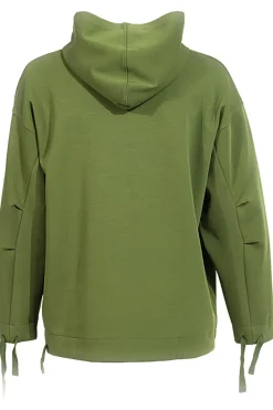 Felpa verde con lacci regolabili e logo in rilievo Joma Step Hoodie