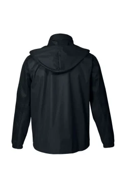 Giacca Antipioggia Nera con Cappuccio JOMA Montreal