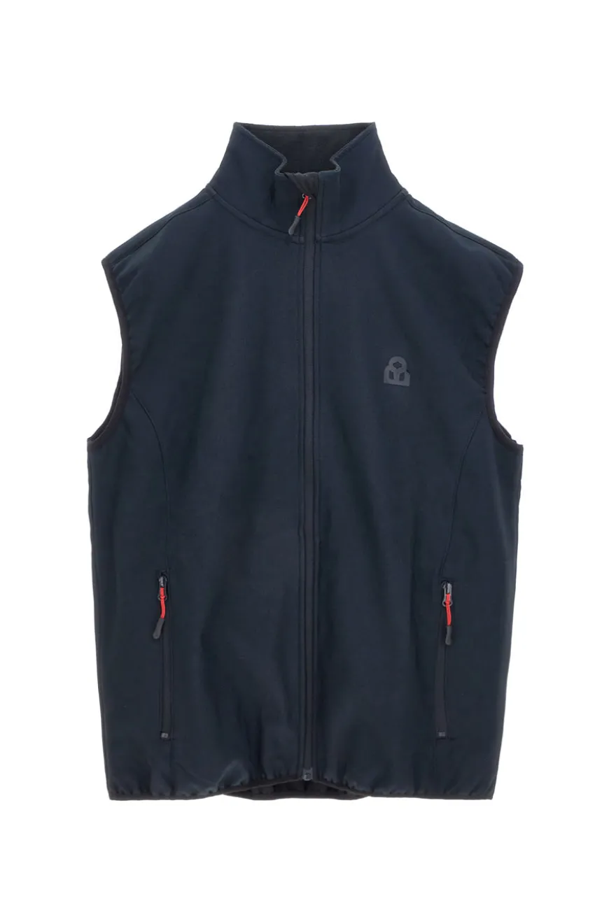 Gilet nero zip intera con tasche Boardman JM1078