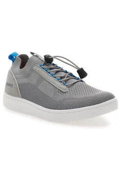 Graue Sneakers mit Mesh-Obermaterial und elastischen Schnürsenkeln MARES MRS23307F