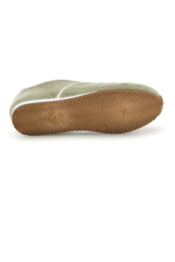 Grüne Turnschuhe mit Schnürsenkeln und minimalem Design Café Kosten 85RCO72101