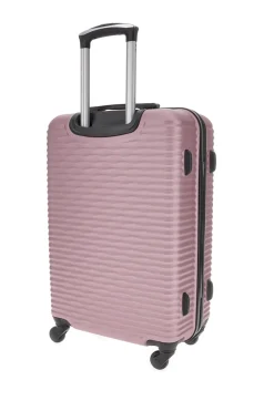 Harter rosa Kabinenkoffer mit drehbaren Rollen Prima riga PR166/P