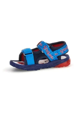 Hellblaue Sandalen mit Riemen und Spiderman-Leuchten R1310666T10