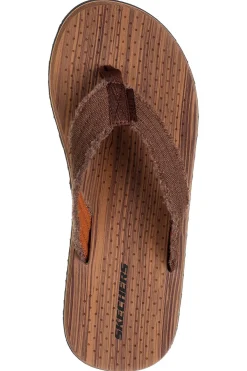 Infradito Marroni con Tomaia in Canvas Skechers Tantric - Fritz