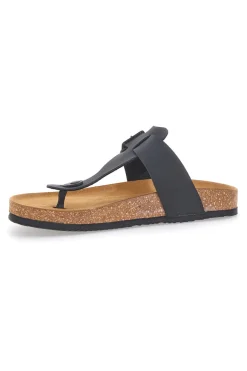 Infradito Nere con Fibbia Regolabile Made in Italy Superga S31U172