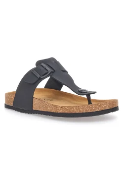 Infradito Nere con Fibbia Regolabile Made in Italy Superga S31U172