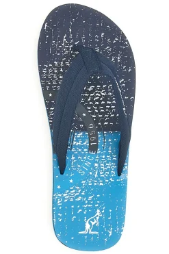 Infradito nere e blu con stampa grafica Australian AU24M408