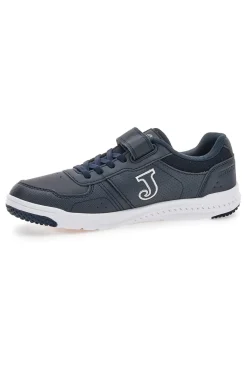 Joma HARVARD JR 2533 blaue Sneakers mit weißer Sohle und Klettverschluss