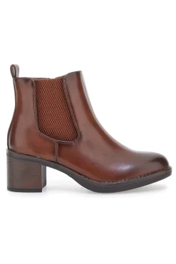 Kamelbraune Stiefel mit Absatz Mon Dieu YDLHQ05