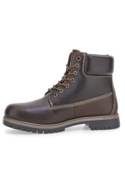 Kangaroo CA826 Herren-Ankle-Boots mit braunem, gepolstertem Schaftrand
