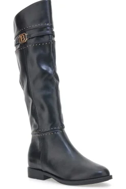 Laura Biagiotti 7912 Schwarze kniehohe Stiefel
